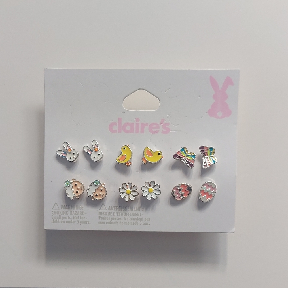 Claire's Easter Animal and Flower Earring Set - Multicolor‎